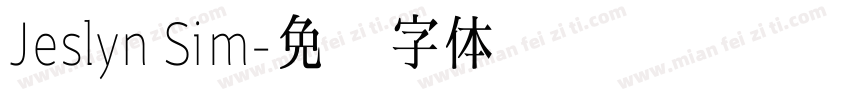 Jeslyn Sim字体转换